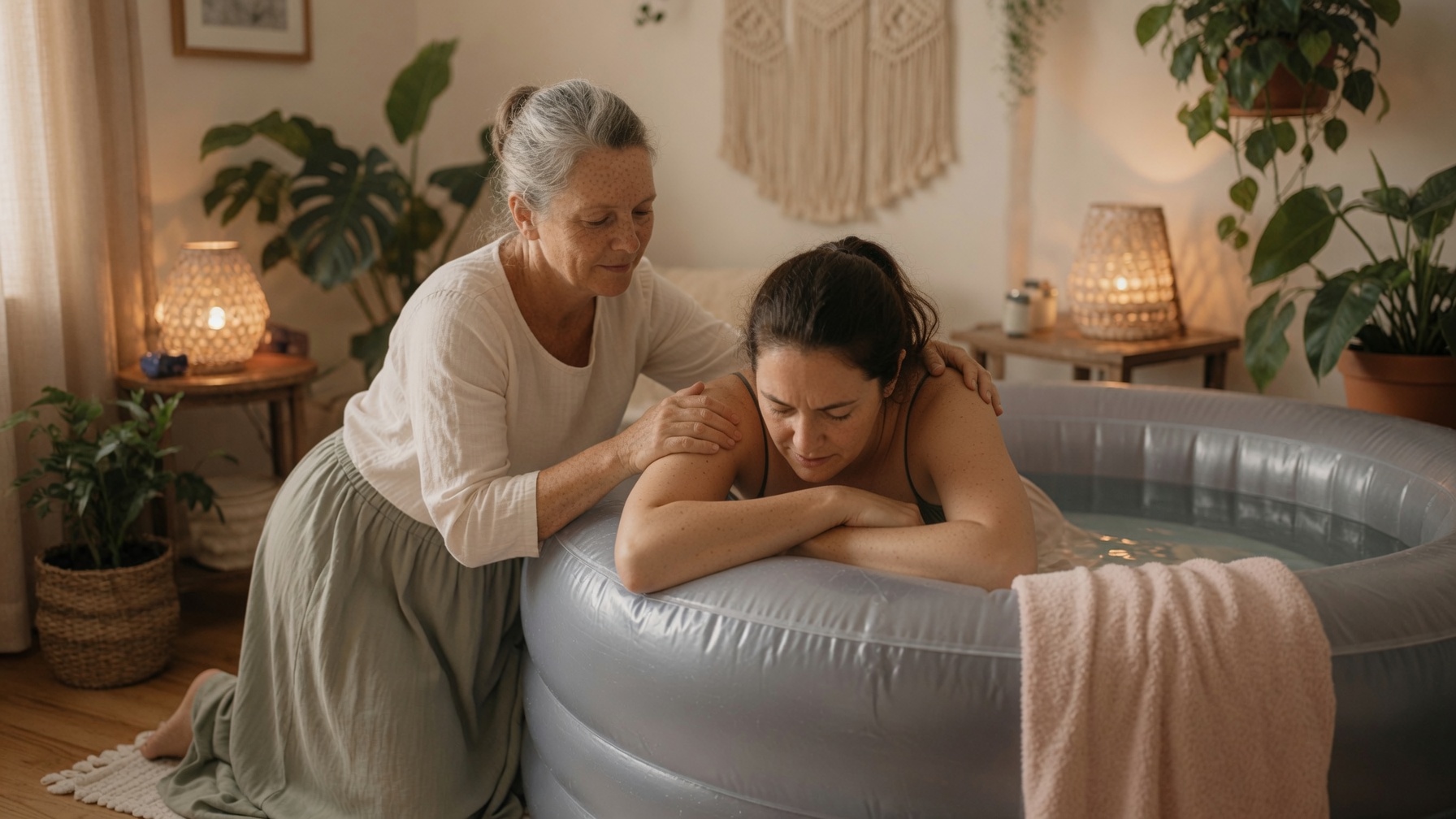 Birth doula support during labor